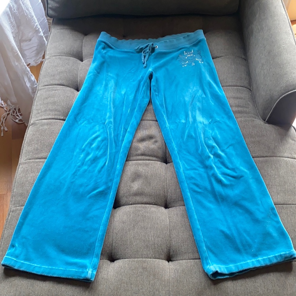 Juicy Couture teal color sweat pants